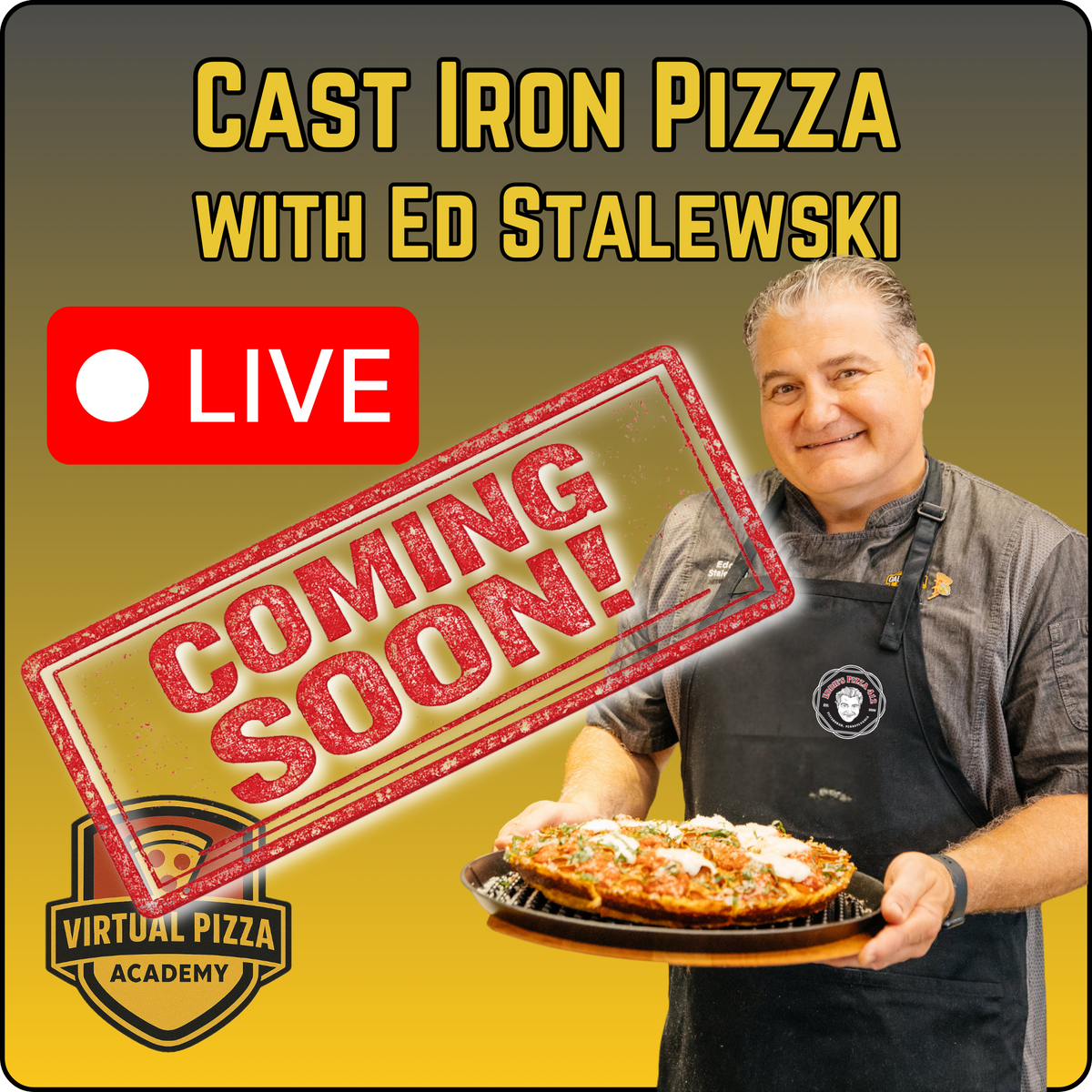 Cast Iron Pizza with Award-Winning Chef Eddie Stalewski (Live - 90 Minutes)