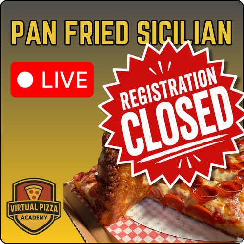 Pan Fried Sicilian Pizza Virtual Class. (Live - 90 Minutes)