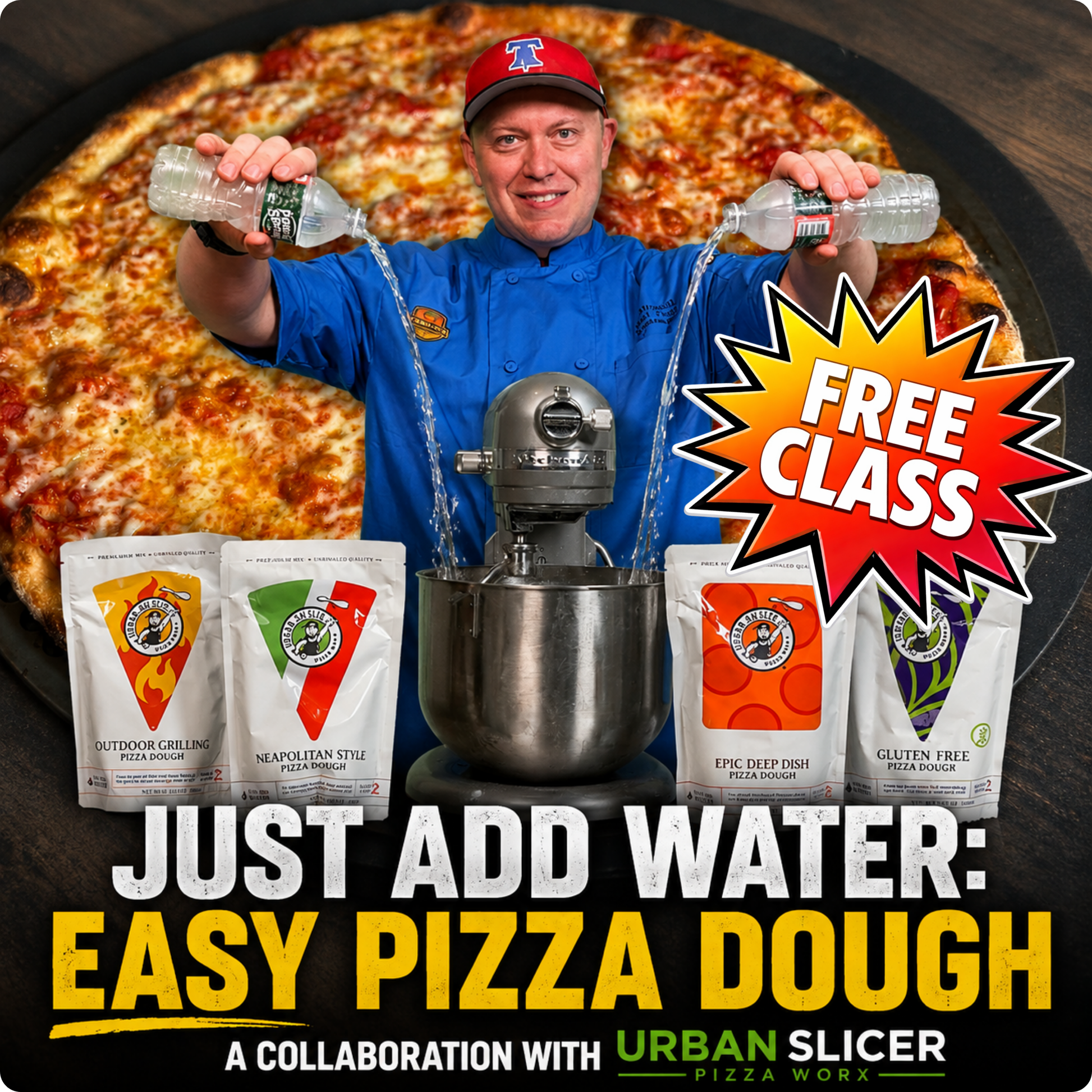 Just Add Water: Easy Pizza Dough — A Collaboration with Urban Slicer