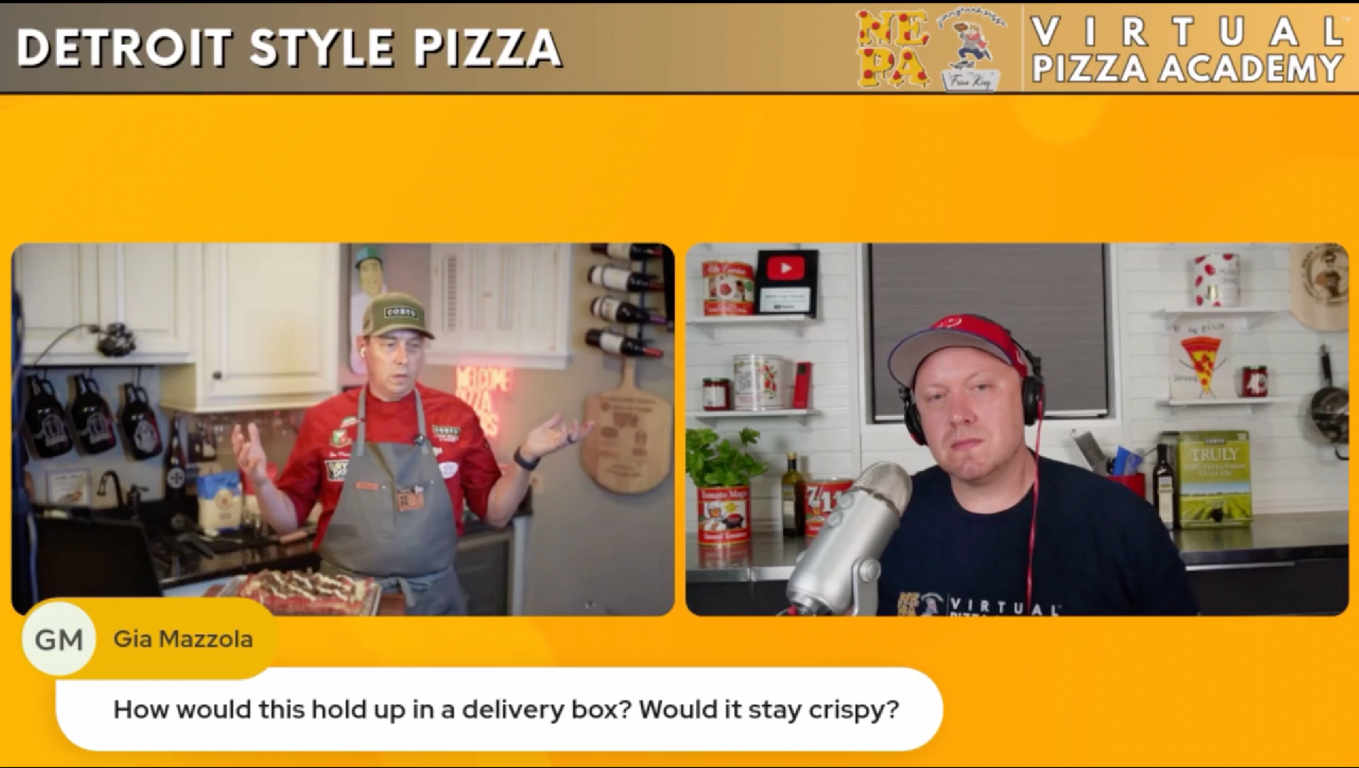 Detroit Style Pizza Virtual Class. (Live - 90 Minutes)