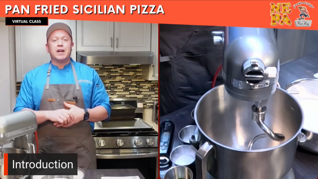 Pan Fried Sicilian Pizza Virtual Class. (Live - 90 Minutes)