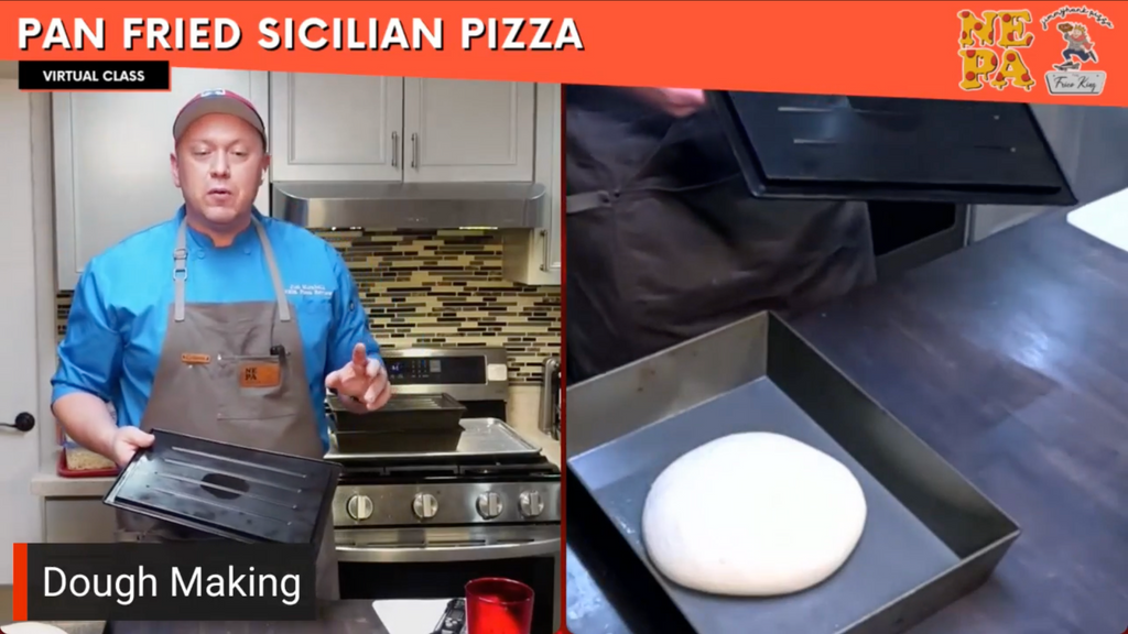 Pan Fried Sicilian Pizza Virtual Class. (Live - 90 Minutes)