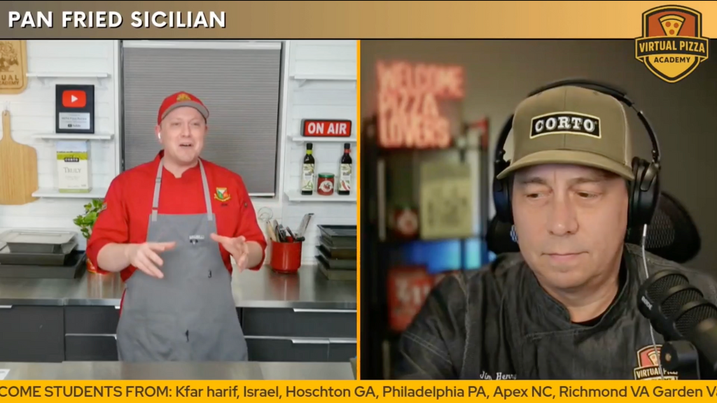 Pan Fried Sicilian Pizza Virtual Class. (Live - 90 Minutes)