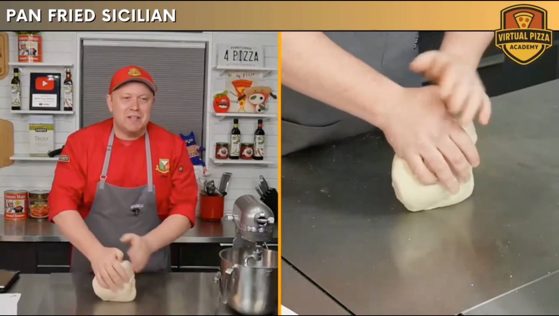 Pan Fried Sicilian Pizza Virtual Class. (Live - 90 Minutes)