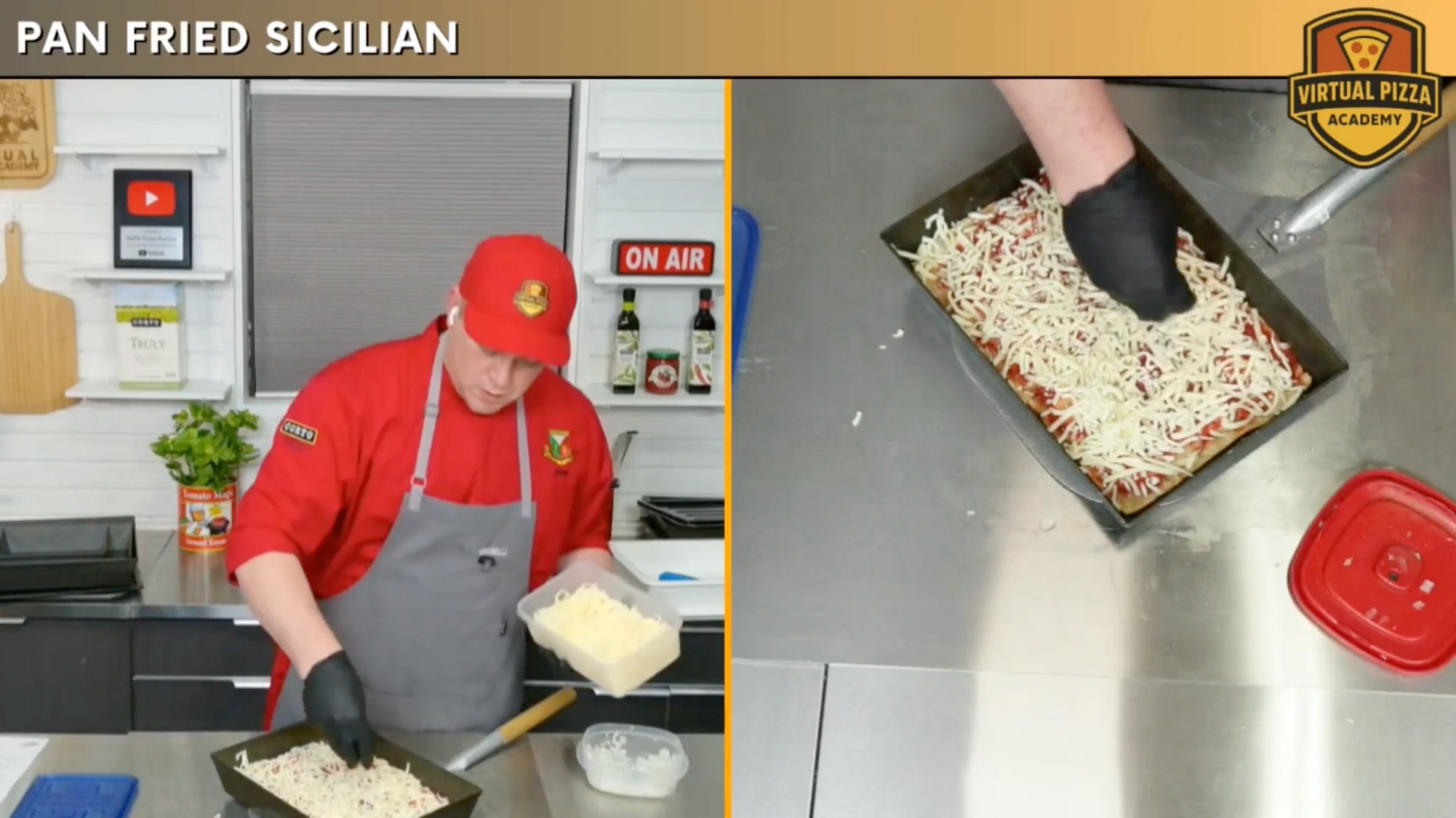 Pan Fried Sicilian Pizza Virtual Class. (Live - 90 Minutes)