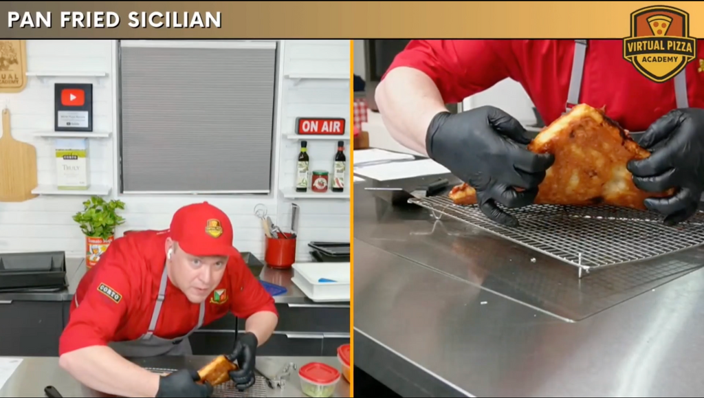 Pan Fried Sicilian Pizza Virtual Class. (Live - 90 Minutes)